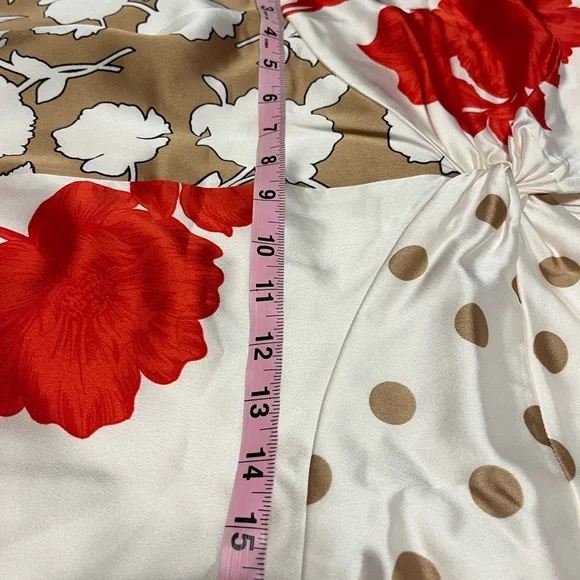 Ann Taylor Floral Collage Twisted Midi Dress NWT $229 Size 6 GORGEOUS Whimsical - Picture 11 of 13